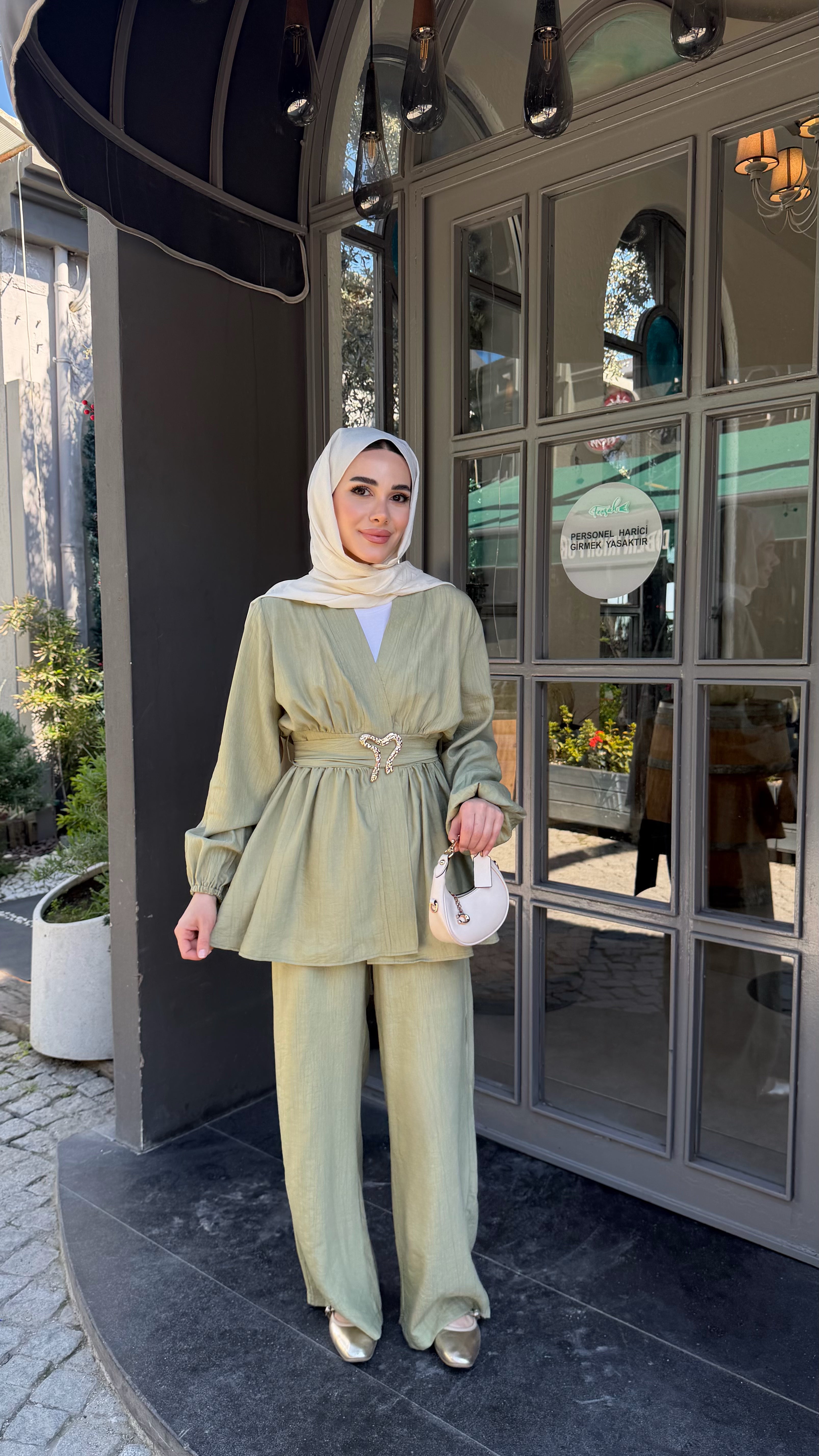 Liyana Kimono Takım Yeşil