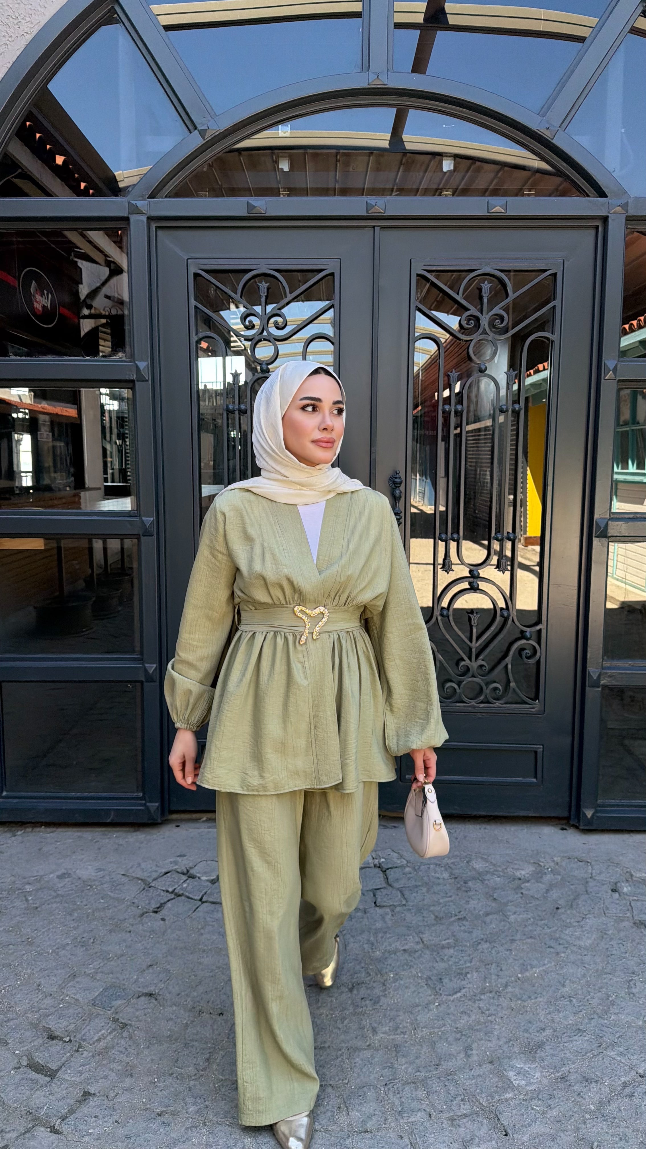 Liyana Kimono Takım Yeşil