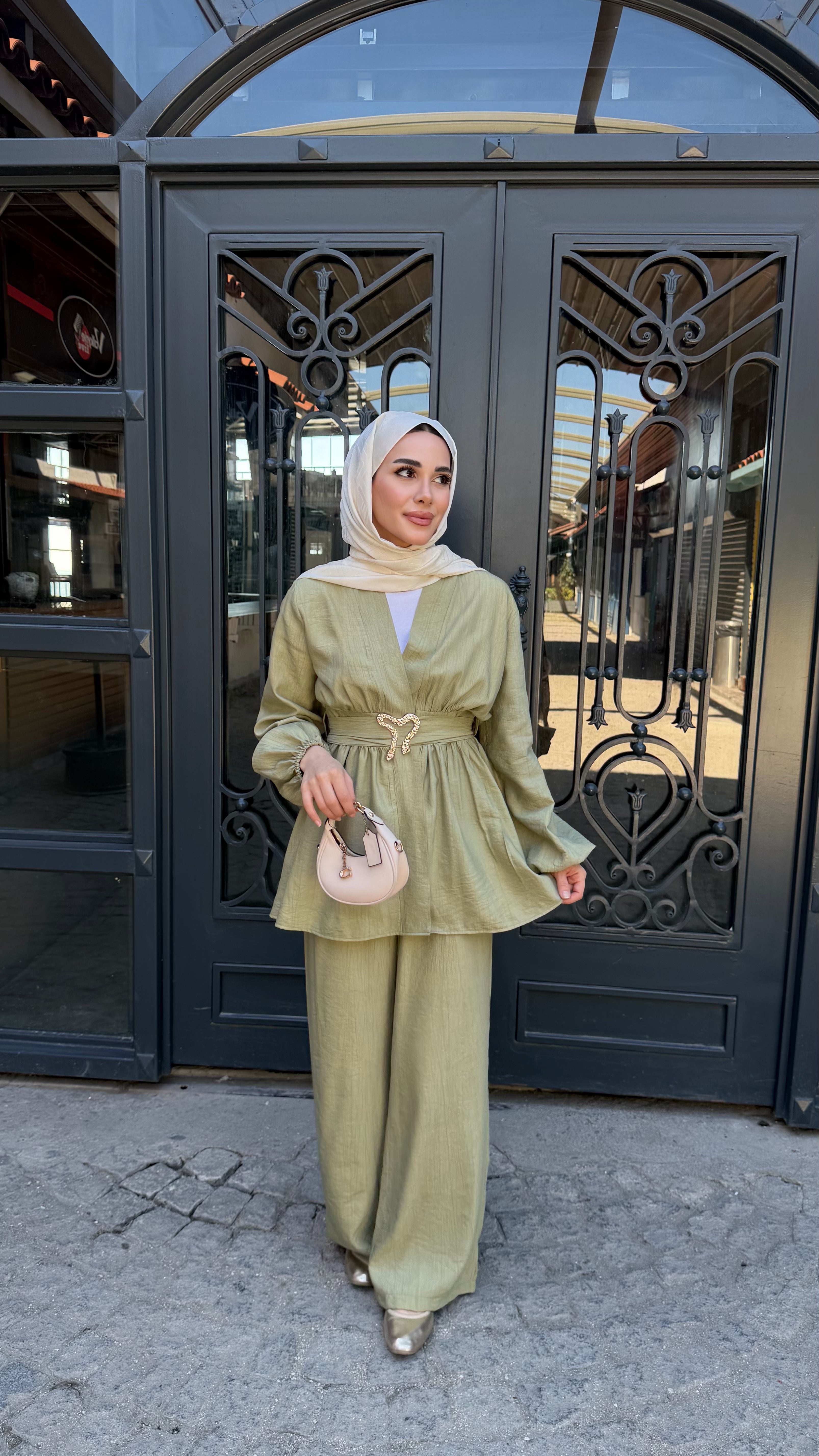 Liyana Kimono Takım Yeşil
