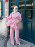 Liyana Kimono Takım Pembe