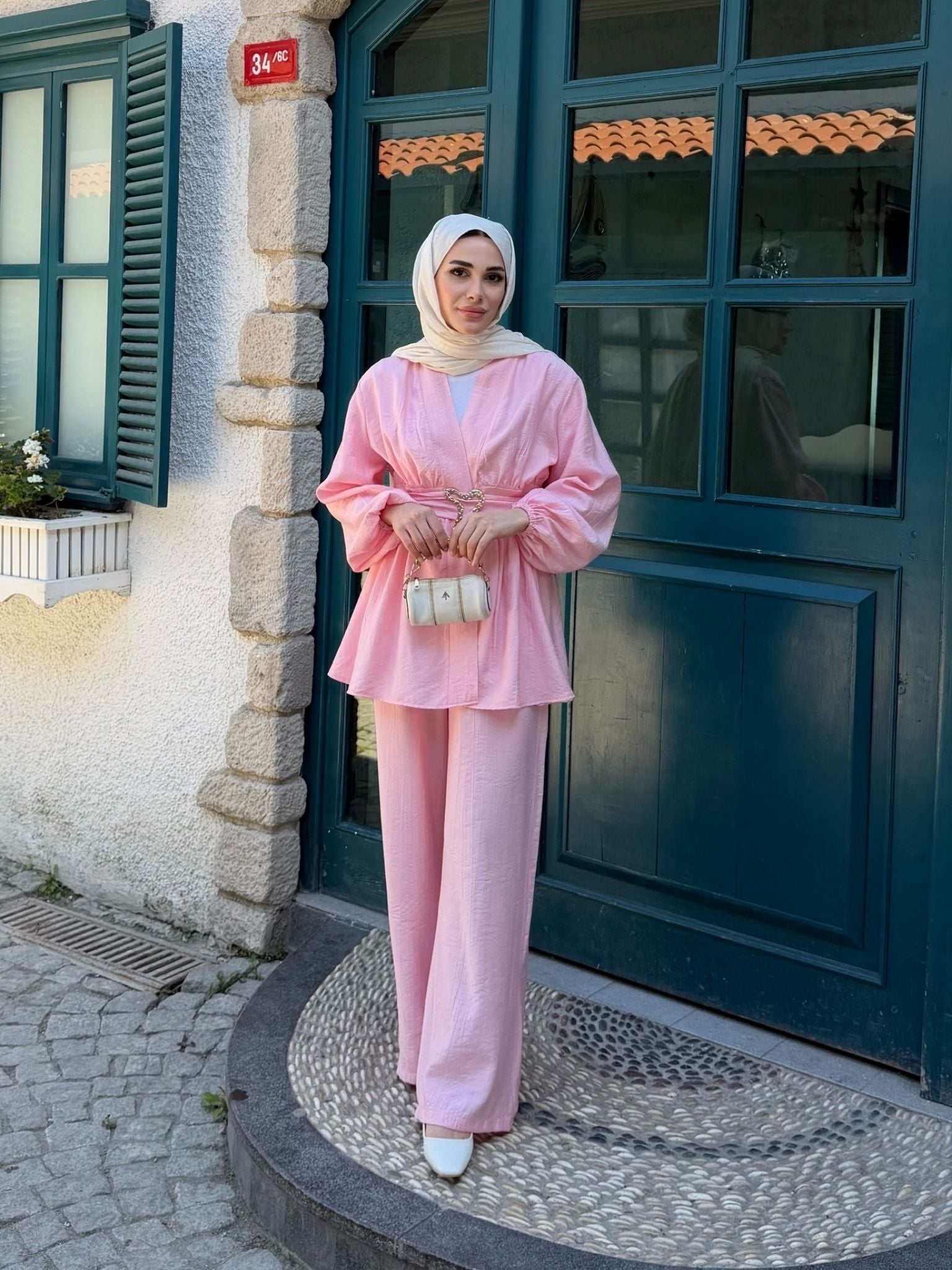 Liyana Kimono Takım Pembe