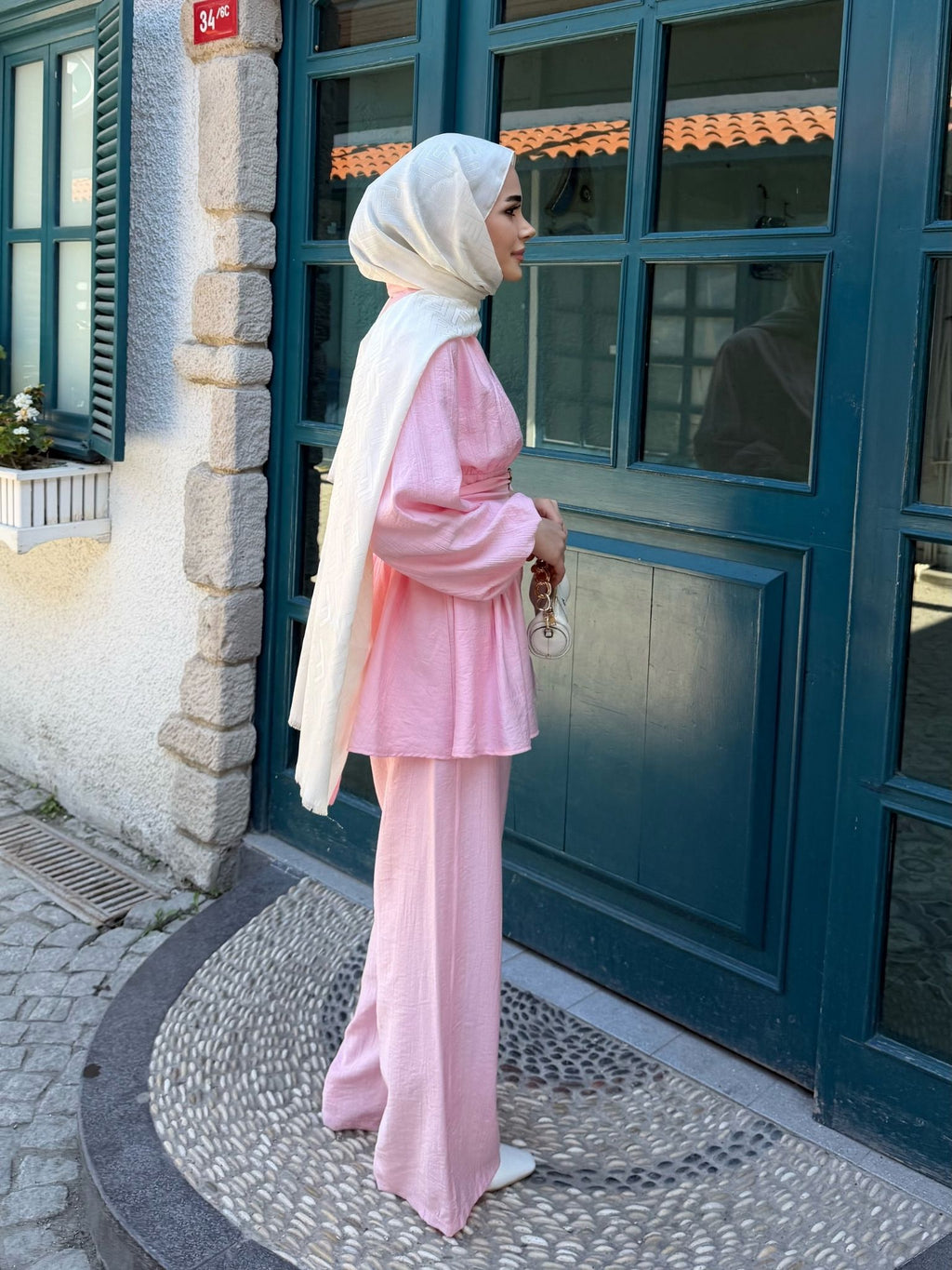 Liyana Kimono Takım Pembe